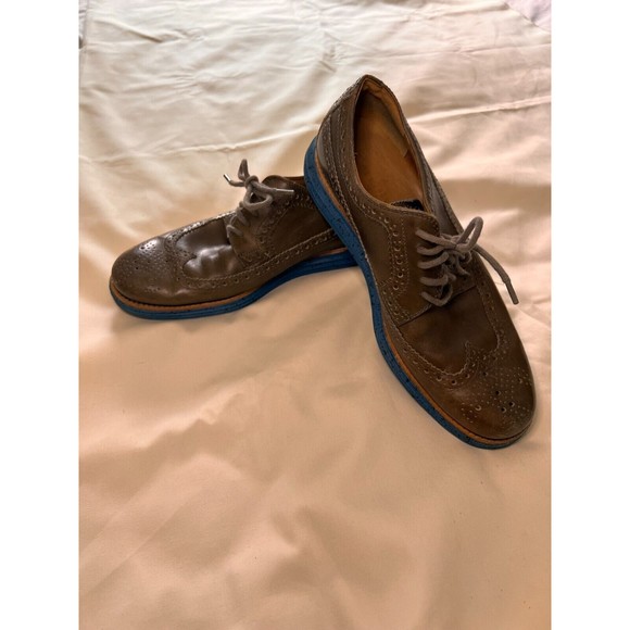 Cole Haan Other - Cole Haan Lunargrand Oxford Wingtip Blue Leather Shoes C12091 Mens Size 7.5M